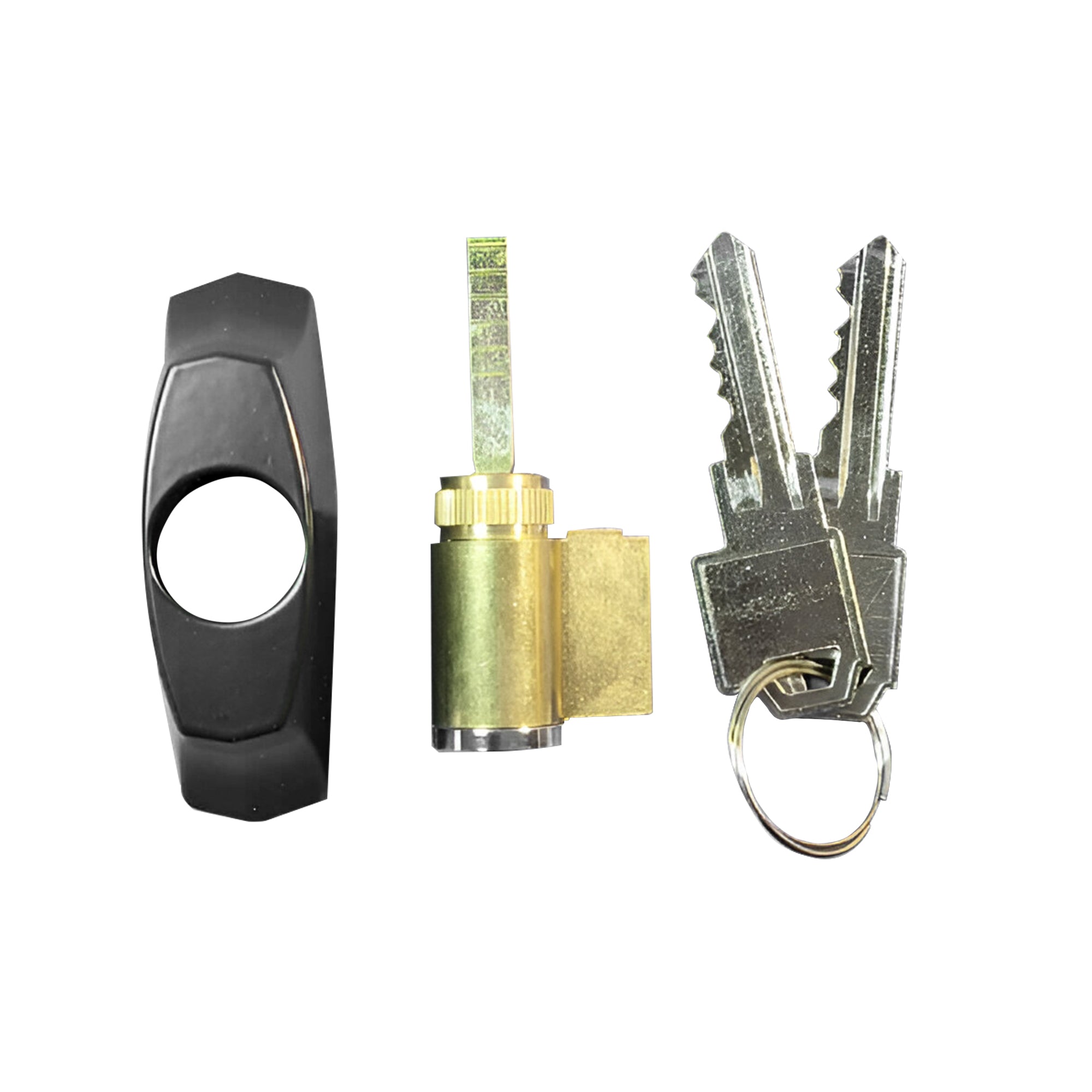 Sliding Patio Door Lock Assembly Key Cylinder and Housing - Garage and Sliding Door Hardware